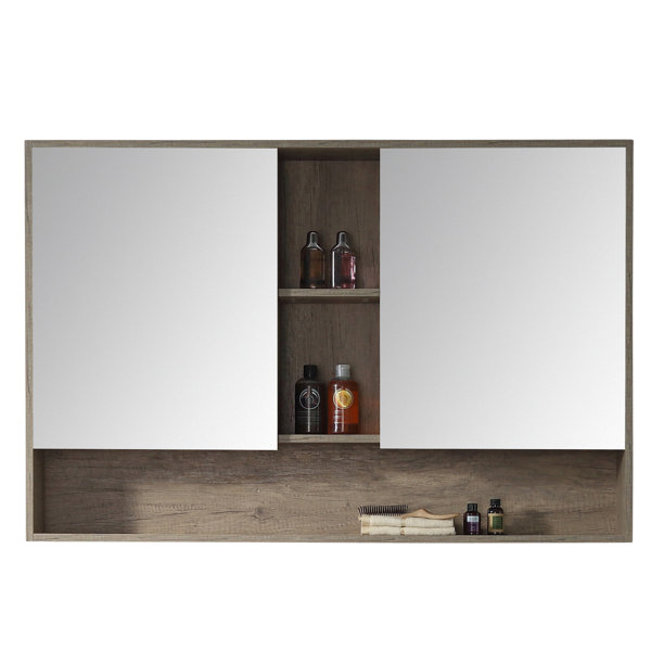 AllModern Lee 46'' W 30'' H Surface Mount Framed Medicine with